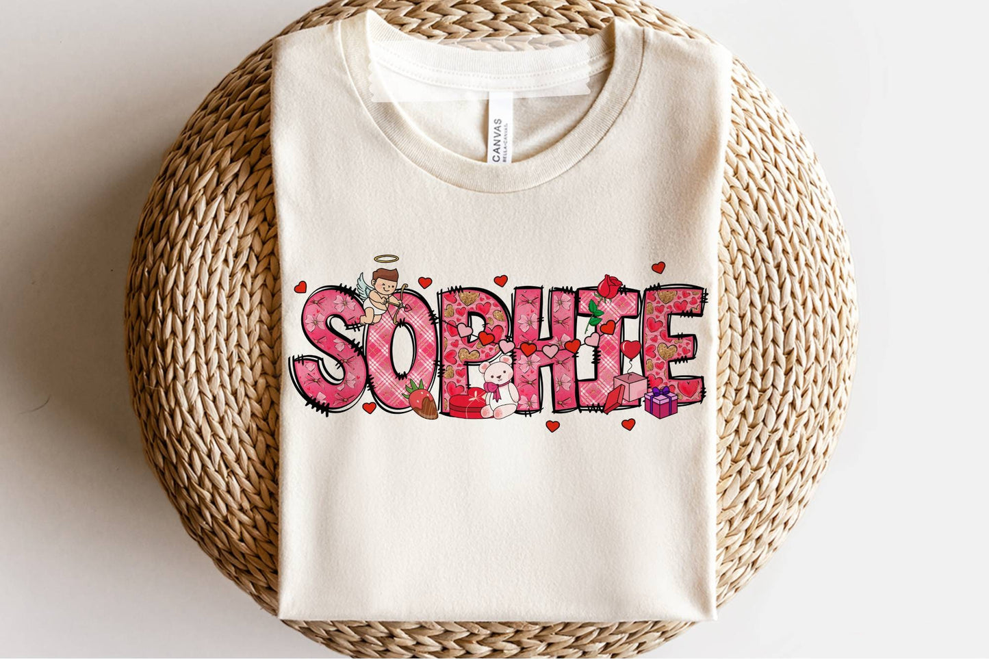 KIDS Valentines Name Youth Shirt